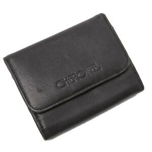 Vintage Cherokee Leather Wallet Black Folding Card Holder Coin Purse Small 90s